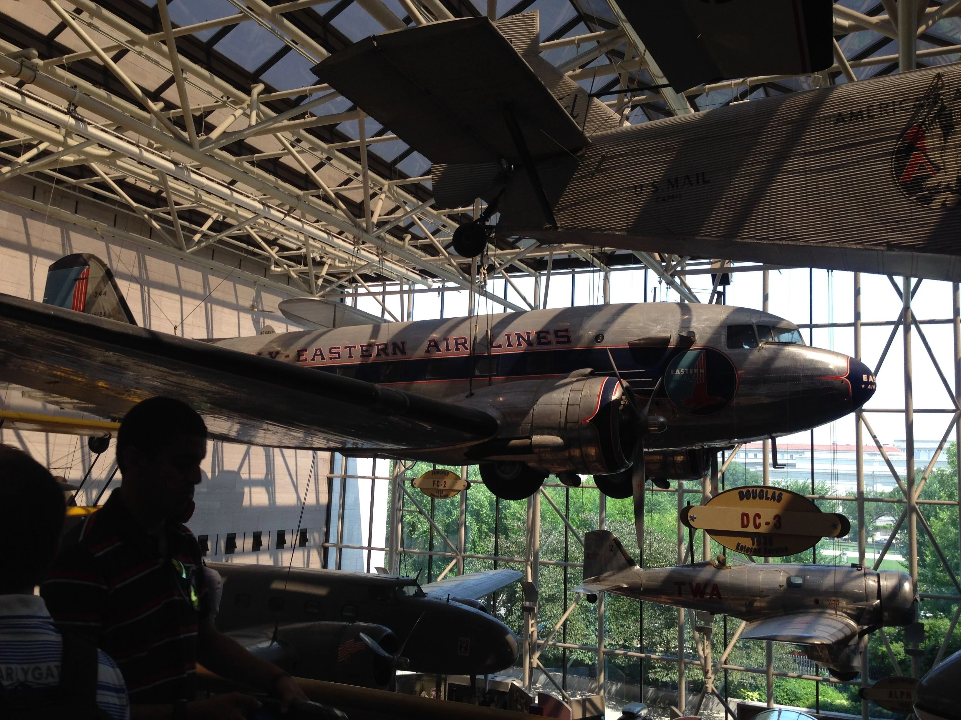 飛行機の展示