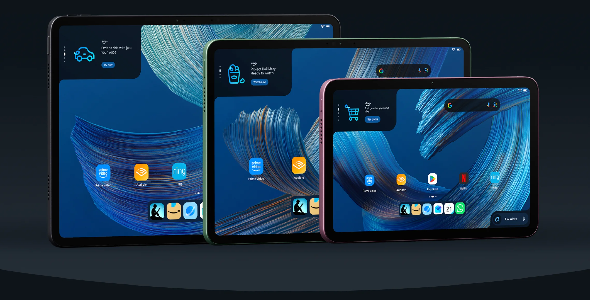Alexa Tablet の写真( amazon のサイトから抜粋 )
